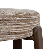 Aubrelle Walnut Barstool - Coconut Stripe Bar Stool Cino-Core