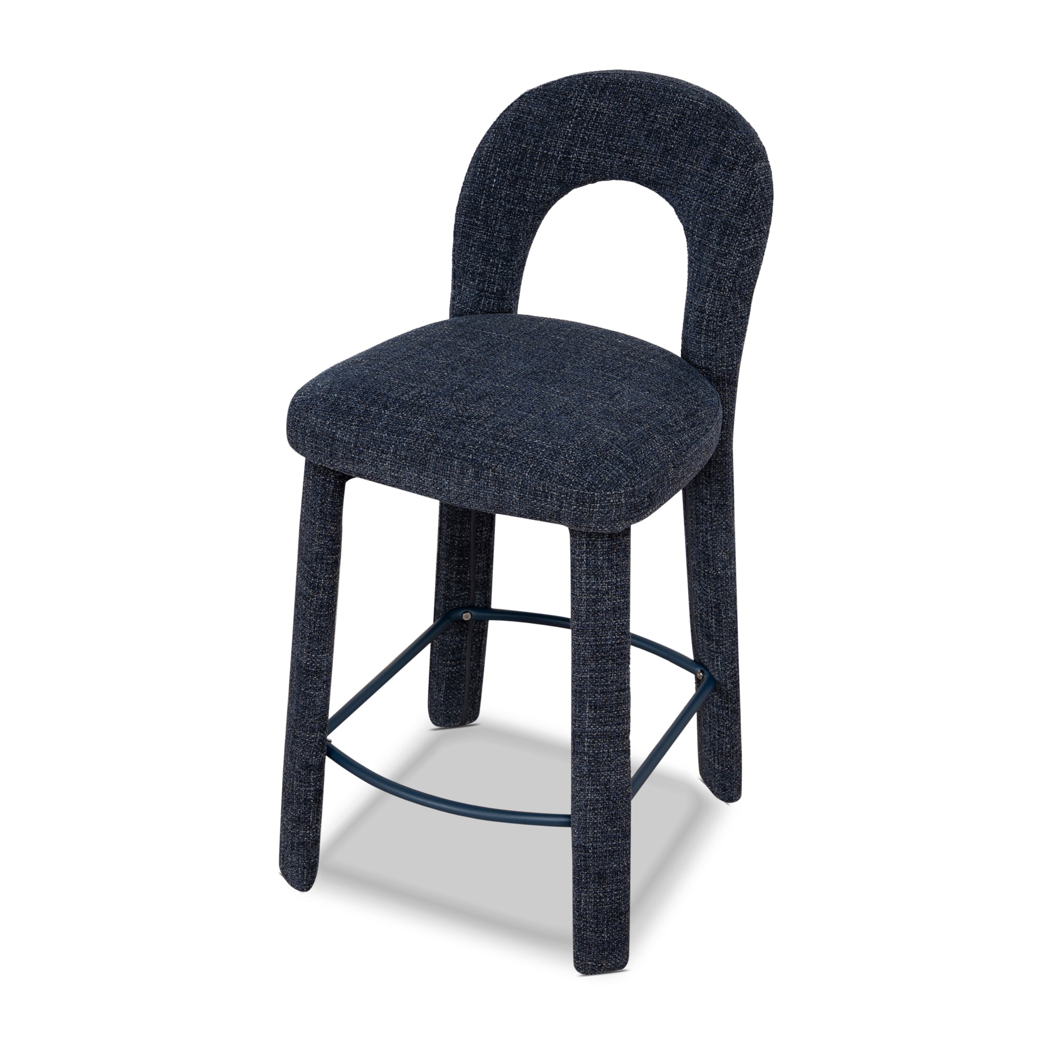 Soreta Blue Sand Barstool - Moss Navy Bar Stool Cino-Core