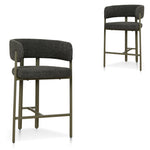 Set of 2 - Elvika Green Barstool - Kaitoke Green Bar Stool Cino-Core