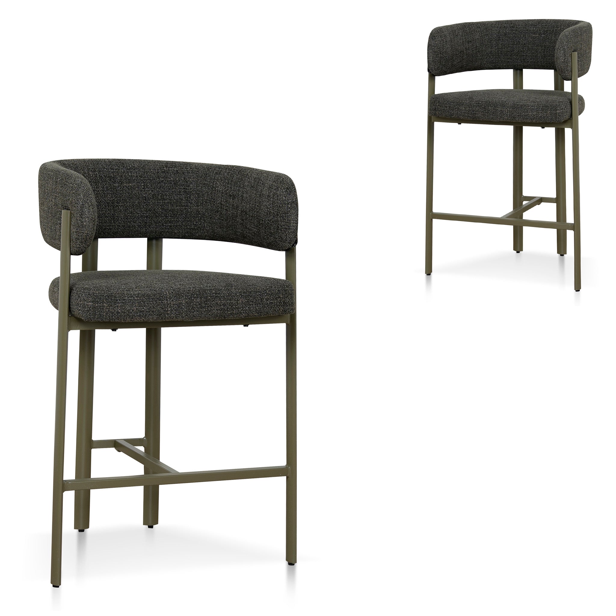 Set of 2 - Elvika Green Barstool - Kaitoke Green Bar Stool Cino-Core