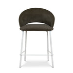 Set of 2 - Harrington White Bar Stool - Dark Moss Green Bar Stool Freehold-Core