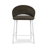Set of 2 - Harrington White Bar Stool - Dark Moss Green Bar Stool Freehold-Core