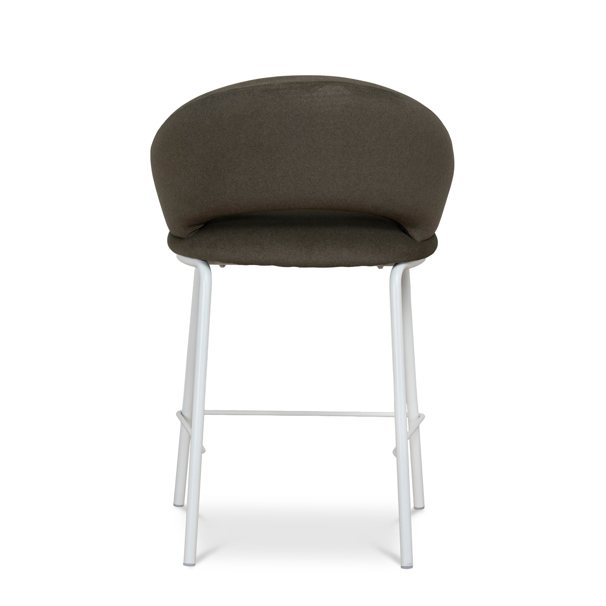 Set of 2 - Harrington White Bar Stool - Dark Moss Green Bar Stool Freehold-Core