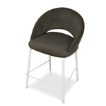 Set of 2 - Harrington White Bar Stool - Dark Moss Green Bar Stool Freehold-Core