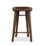 Elvo 67.5cm Bar Stool - Walnut Stain Bar Stool Oakwood-Core
