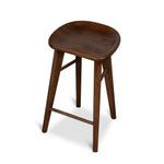 Elvo 67.5cm Bar Stool - Walnut Stain Bar Stool Oakwood-Core