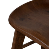 Elvo 67.5cm Bar Stool - Walnut Stain Bar Stool Oakwood-Core