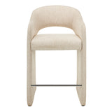 Set of 2 - Valtero 64cm Fabric Bar Stool - Cobble Beige Bar Stool Mars-Core