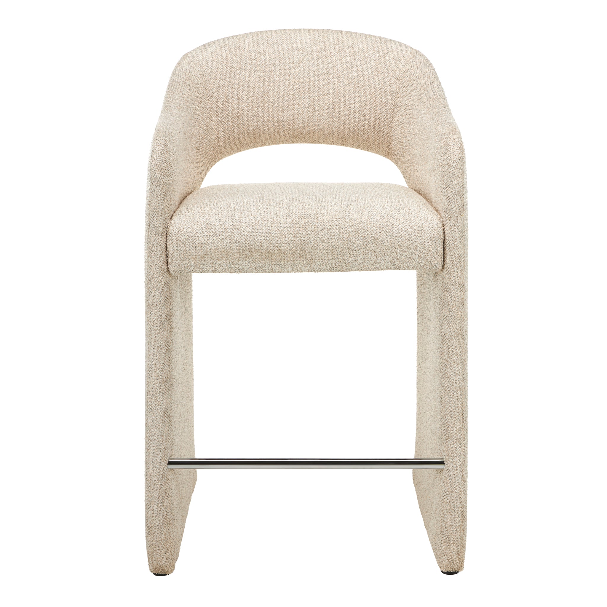 Set of 2 - Valtero 64cm Fabric Bar Stool - Cobble Beige Bar Stool Mars-Core