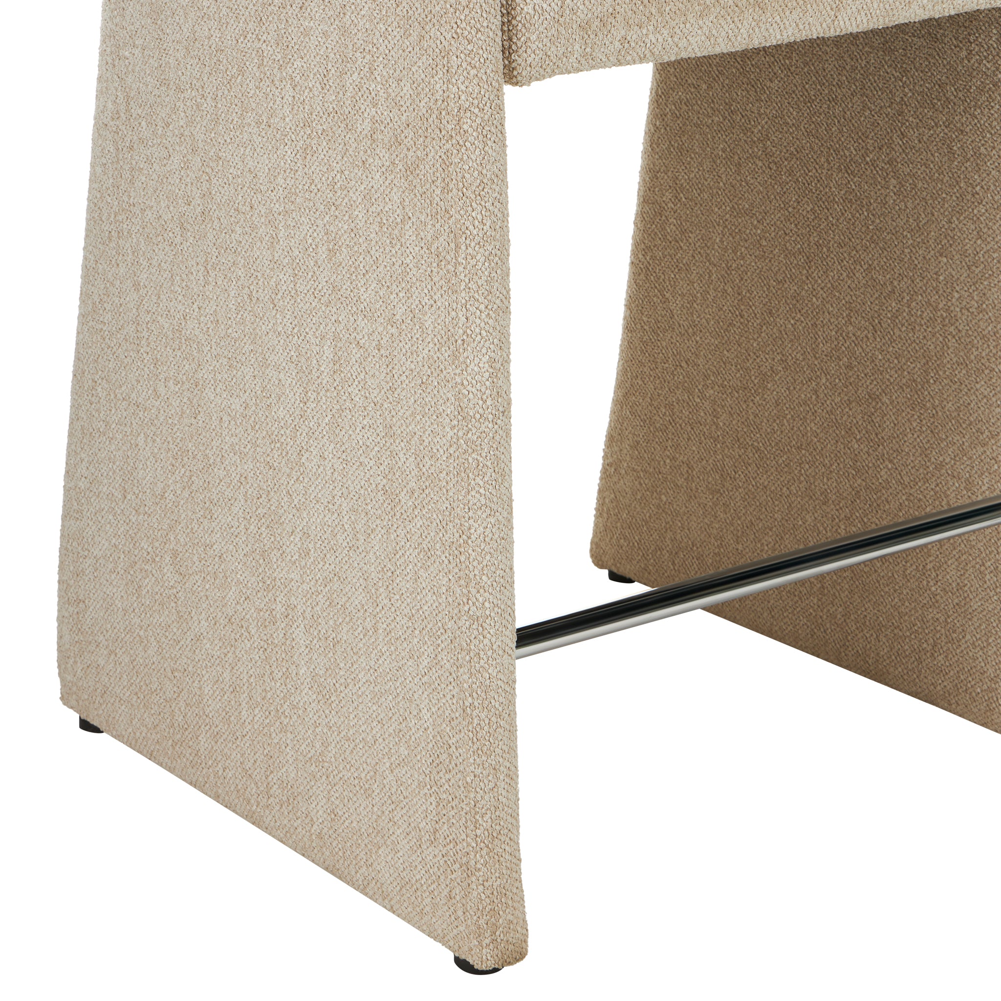 Set of 2 - Valtero 64cm Fabric Bar Stool - Cobble Beige Bar Stool Mars-Core
