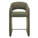 Set of 2 - Valtero 64cm Fabric Bar Stool - Twill Green Bar Stool Mars-Core