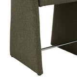 Set of 2 - Valtero 64cm Fabric Bar Stool - Twill Green Bar Stool Mars-Core