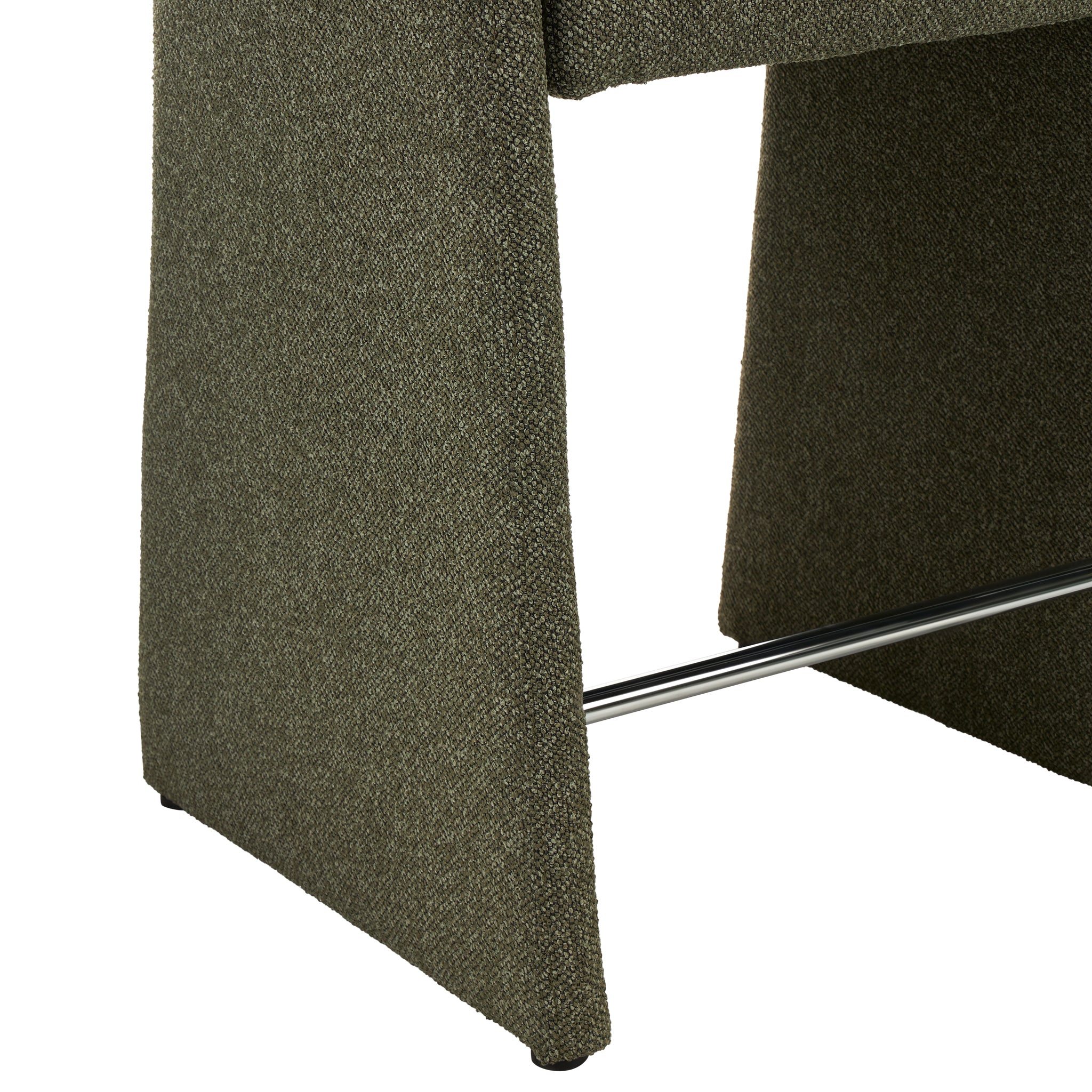 Set of 2 - Valtero 64cm Fabric Bar Stool - Twill Green Bar Stool Mars-Core