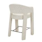 Set of 2 - Lunet 66cm Fabric Bar Stool - Verona Ivory Bar Stool Mars-Core