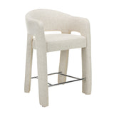 Set of 2 - Lunet 66cm Fabric Bar Stool - Verona Ivory Bar Stool Mars-Core