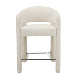 Set of 2 - Lunet 66cm Fabric Bar Stool - Verona Ivory Bar Stool Mars-Core