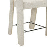 Set of 2 - Lunet 66cm Fabric Bar Stool - Verona Ivory Bar Stool Mars-Core