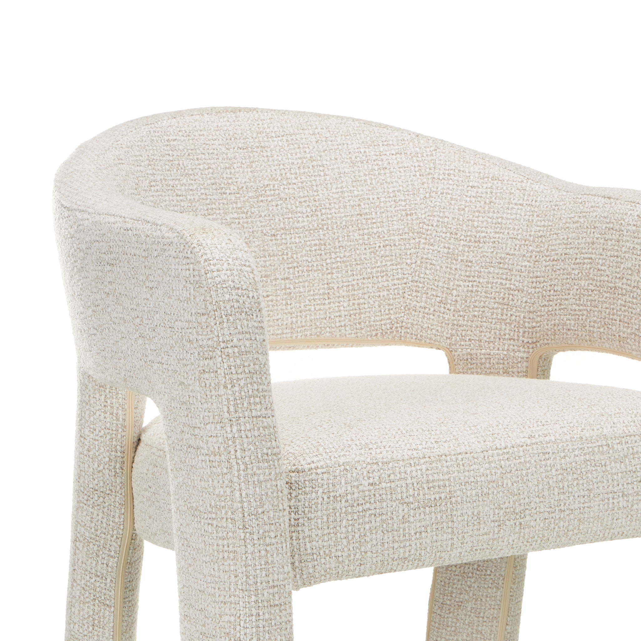 Set of 2 - Lunet 66cm Fabric Bar Stool - Verona Ivory Bar Stool Mars-Core