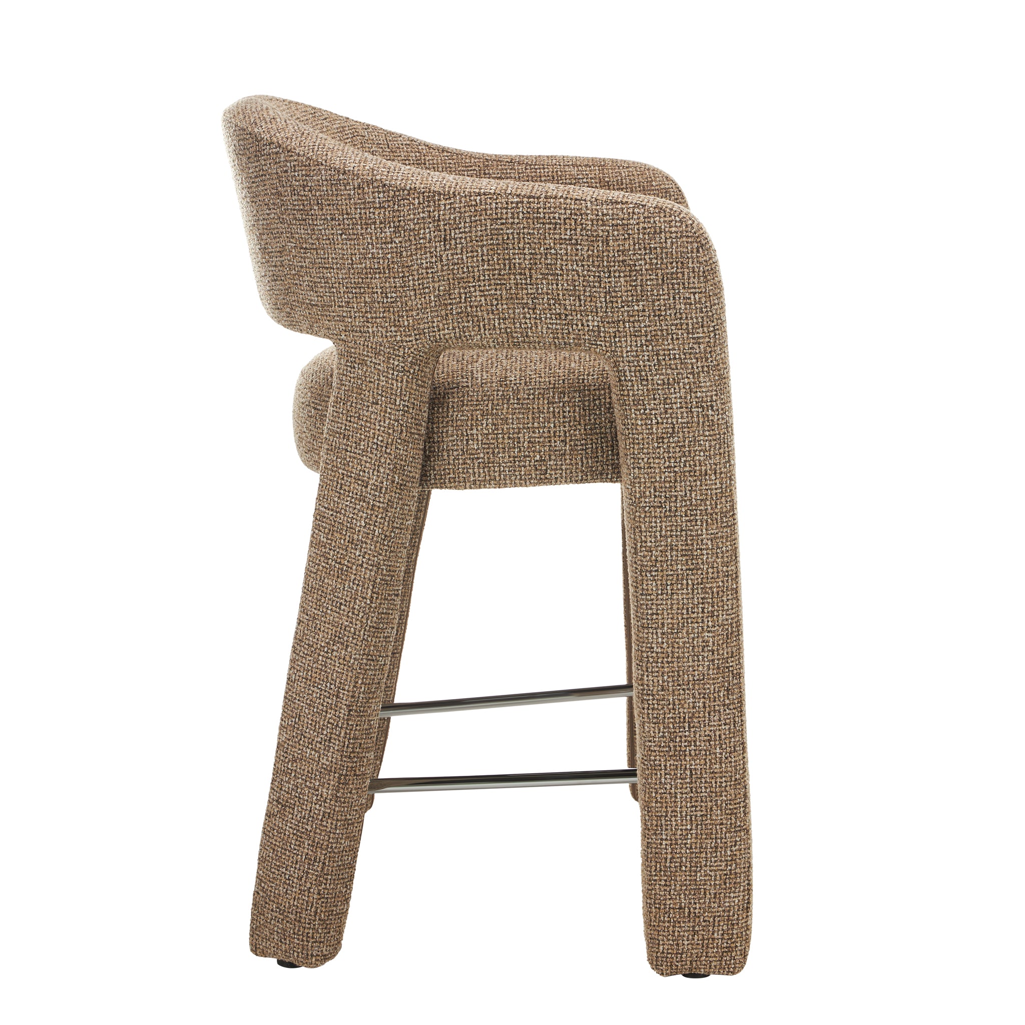 Set of 2 - Lunet 66cm Fabric Bar Stool - Verona Light Tan Bar Stool Mars-Core