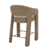 Set of 2 - Lunet 66cm Fabric Bar Stool - Verona Light Tan Bar Stool Mars-Core
