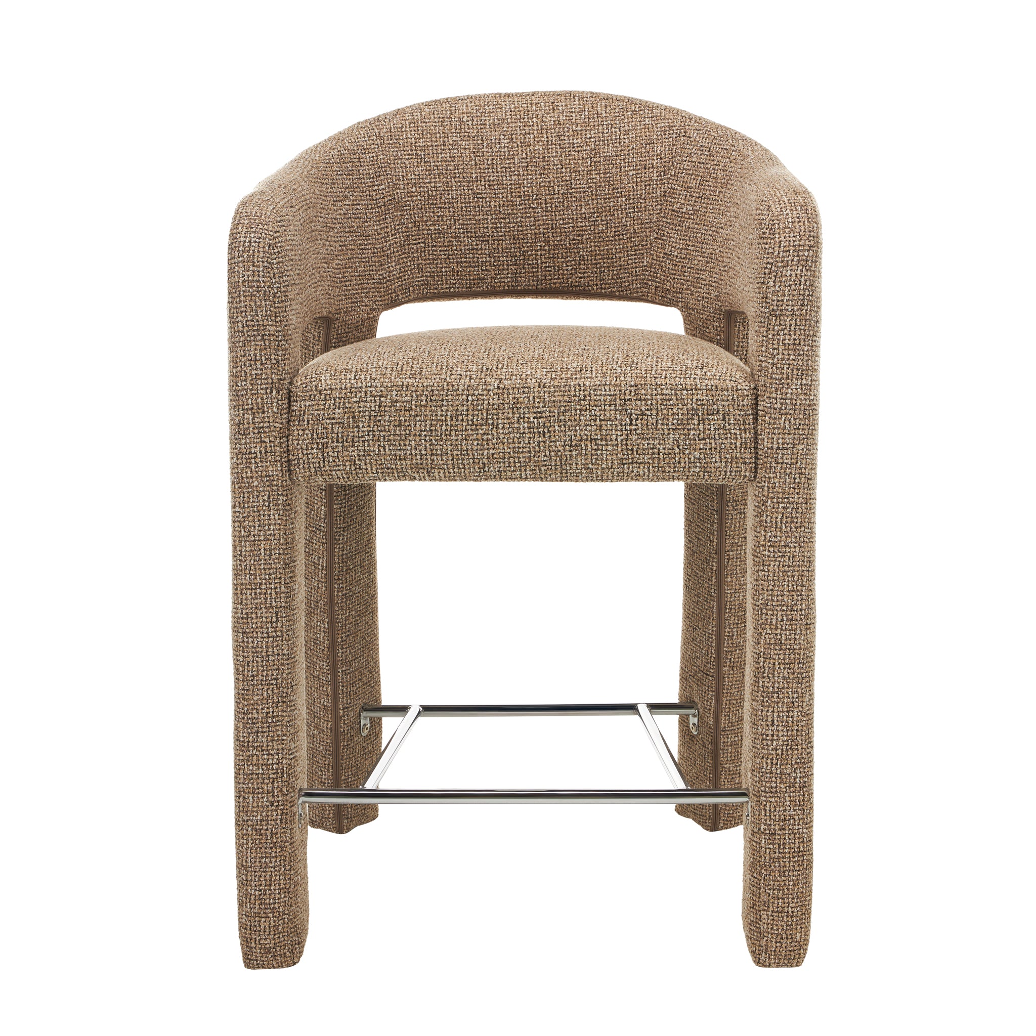 Set of 2 - Lunet 65cm Fabric Bar Stool - Verona Light Tan Bar Stool Mars-Core