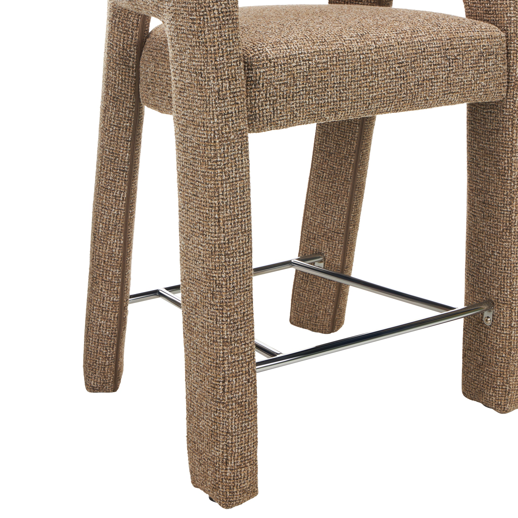 Set of 2 - Lunet 66cm Fabric Bar Stool - Verona Light Tan Bar Stool Mars-Core