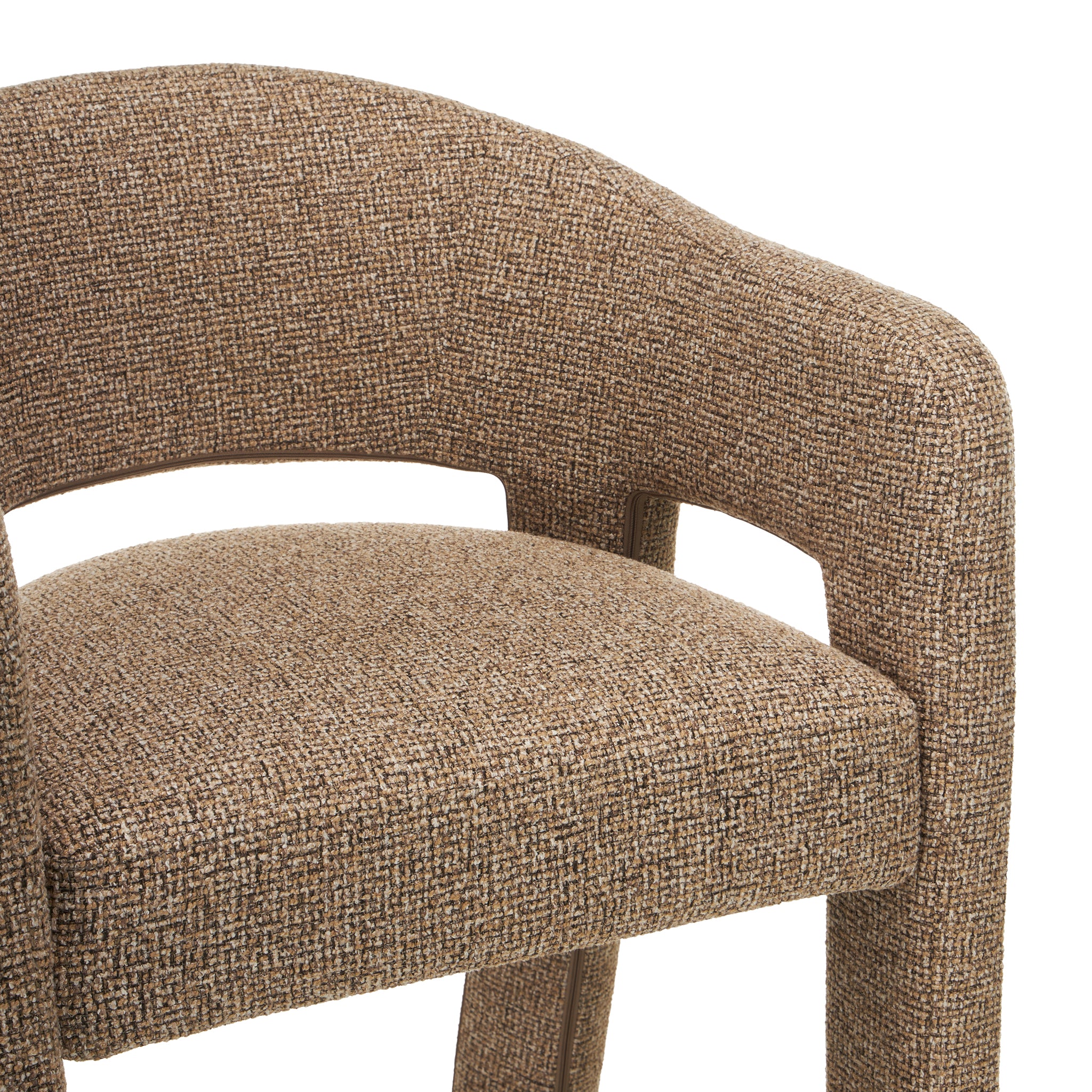 Set of 2 - Lunet 66cm Fabric Bar Stool - Verona Light Tan Bar Stool Mars-Core