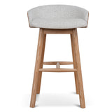 Nicholas 65cm Natural Bar Stool - Verona Ivory Bar Stool Drake-Core