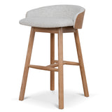 Nicholas 65cm Natural Bar Stool - Verona Ivory Bar Stool Drake-Core