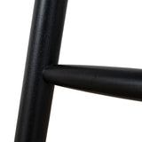 Nicholas 65cm Black Bar Stool - Verona Ivory Bar Stool Drake-Core