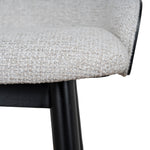 Nicholas 65cm Black Bar Stool - Verona Ivory Bar Stool Drake-Core