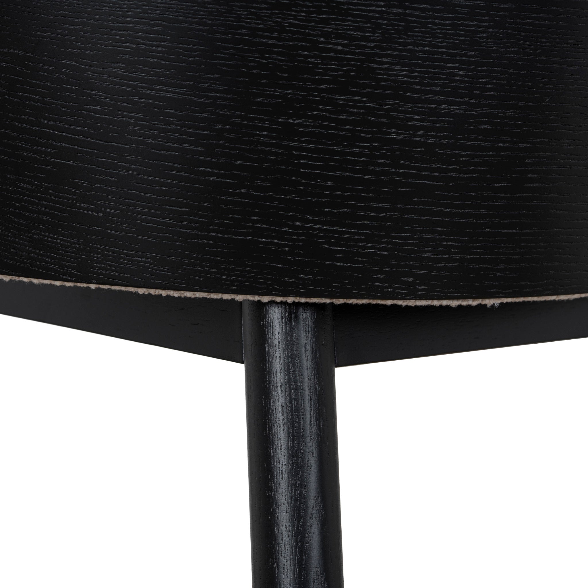 Nicholas 65cm Black Bar Stool - Verona Ivory Bar Stool Drake-Core