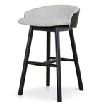 Nicholas 65cm Black Bar Stool - Verona Ivory Bar Stool Drake-Core