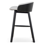 Nicholas 65cm Black Bar Stool - Verona Ivory Bar Stool Drake-Core