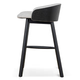 Nicholas 65cm Black Bar Stool - Verona Ivory Bar Stool Drake-Core