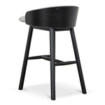 Nicholas 65cm Black Bar Stool - Verona Ivory Bar Stool Drake-Core