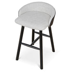 Nicholas 65cm Black Bar Stool - Verona Ivory Bar Stool Drake-Core