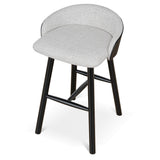 Nicholas 65cm Black Bar Stool - Verona Ivory Bar Stool Drake-Core