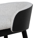 Nicholas 65cm Black Bar Stool - Verona Ivory Bar Stool Drake-Core
