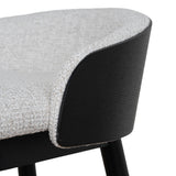 Nicholas 65cm Black Bar Stool - Verona Ivory Bar Stool Drake-Core