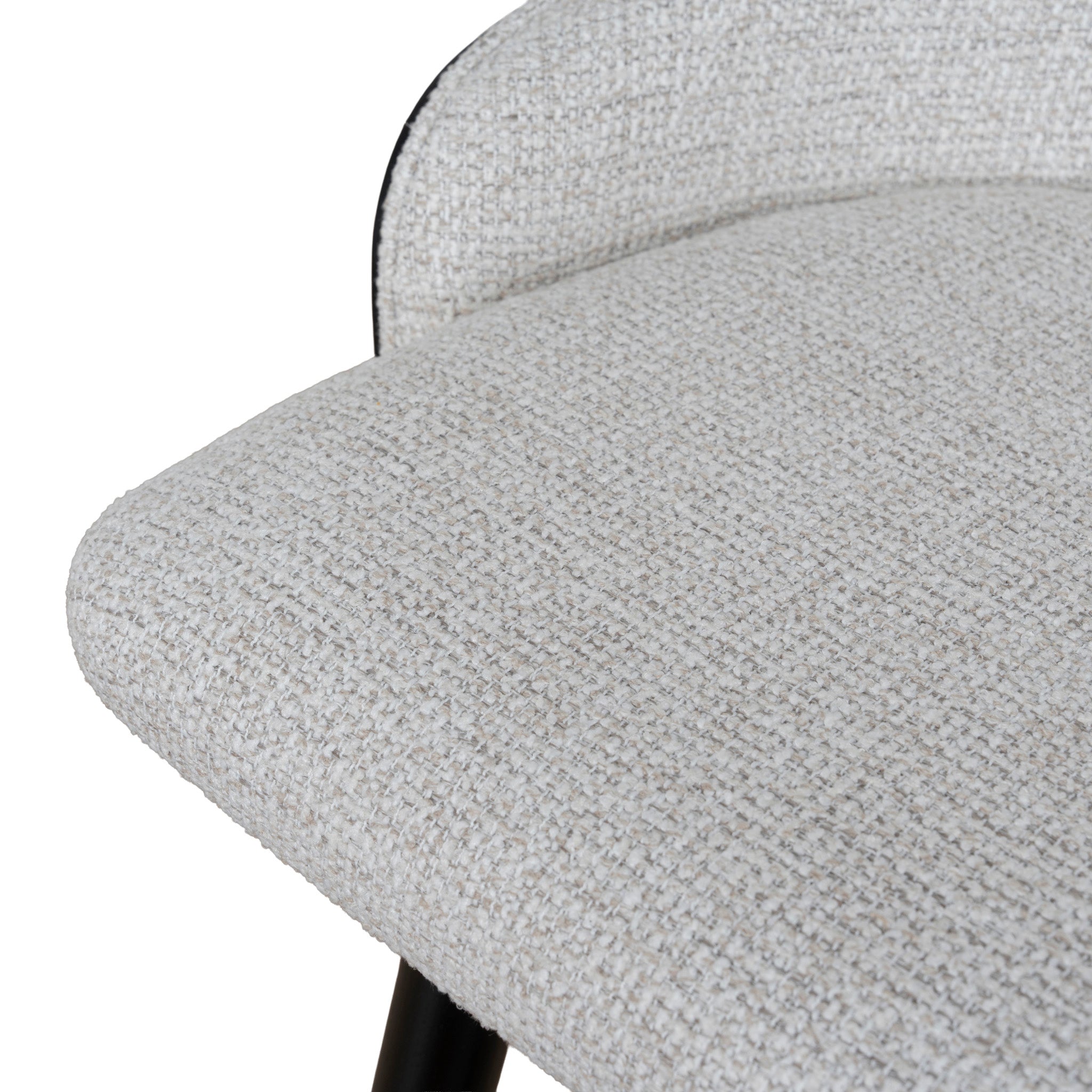 Nicholas 65cm Black Bar Stool - Verona Ivory Bar Stool Drake-Core