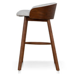 Nicholas 65cm Walnut Bar Stool - Verona Ivory Bar Stool Drake-Core