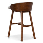 Nicholas 65cm Walnut Bar Stool - Verona Ivory Bar Stool Drake-Core