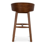 Nicholas 65cm Walnut Bar Stool - Verona Ivory Bar Stool Drake-Core