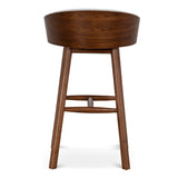 Nicholas 65cm Walnut Bar Stool - Verona Ivory Bar Stool Drake-Core