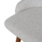 Nicholas 65cm Walnut Bar Stool - Verona Ivory Bar Stool Drake-Core