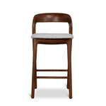 Marlow 65cm Walnut Bar Stool - Naxos Beige Bar Stool Naxos-Core