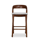 Marlow 65cm Walnut Bar Stool - Naxos Beige Bar Stool Naxos-Core
