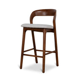 Marlow 65cm Walnut Bar Stool - Naxos Beige Bar Stool Naxos-Core