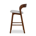 Marlow 65cm Walnut Bar Stool - Naxos Beige Bar Stool Naxos-Core